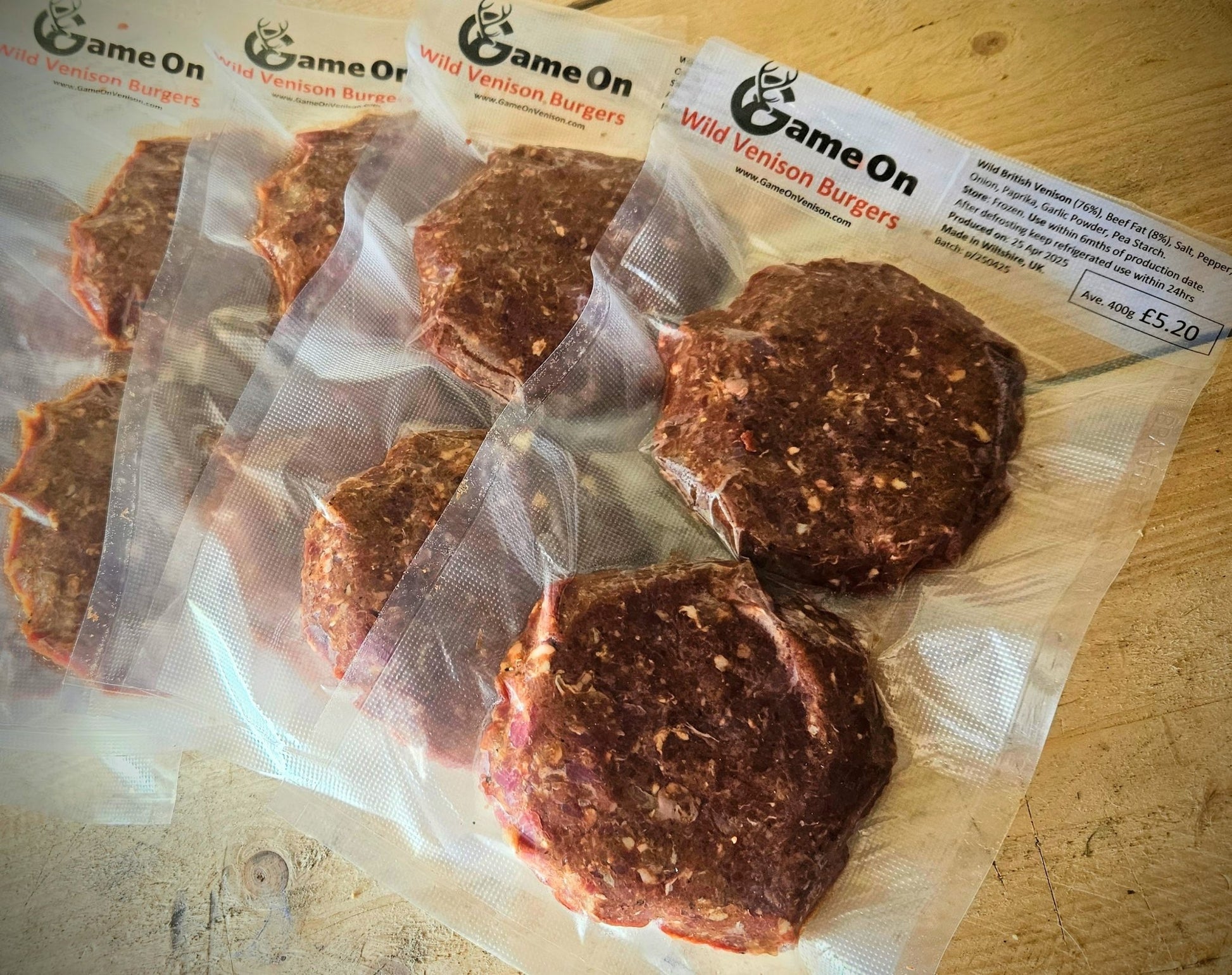 Burgers (2 Per Pack) 400g - Game On